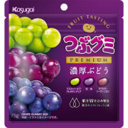 春日井製菓 つぶグミPREMIUM濃厚ぶどう 75g×80個入り(1ケース)