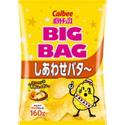 カルビー  ポテトチップスしあわせバター 160g×12個入り(1ケース)