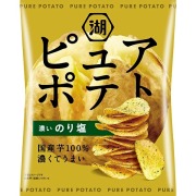 湖池屋 ピュアポテト濃いのり塩 52g×12個 (1ケース)