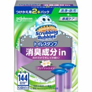スクラビングバブル トイレスタンプ消臭成分ｉｎ クリアジャスミン つけかえ用 38g×2本