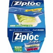 ジップロック コンテナー 長方形 300mL 2個