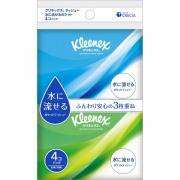クリネックス ティシュー 水に流せるポケット 30枚 (10組)×4個×40セット入り (1ケース)