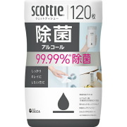 スコッティ ウェットティシュー 除菌 アルコール 120枚