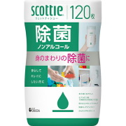 スコッティ ウェットティシュー 除菌 ノンアルコール 120枚