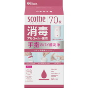 スコッティ ウェットティシュー 消毒アルコール つめかえ用 70枚【指定医薬部外品】