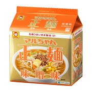 マルちゃん 正麺 味噌味 5食×18個入り (1ケース)