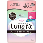 エリス 素肌のきもち ルナフィット 超スリム (多い昼用) 羽つき 40個×3袋セット