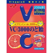 ノーベル製菓 VC-3000のど飴 ピンクグレープフルーツ 90g×48袋入り (1ケース)