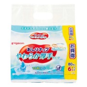 おしりナップ やわらか厚手仕上げ 80枚×6個パック×6袋入り (1ケース)