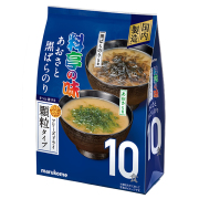 お徳用 フリーズドライ顆粒みそ汁 料亭の味 あおさと黒ばらのり 60ｇ（あおさ：6ｇ×5食、黒ばらのり：6ｇ×5食）×12個 (1ケース)