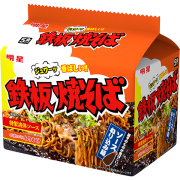 明星 鉄板焼そば 5食パック 6袋3ケースセット(計90食)