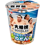 明星 大相撲NOODLES 鶏塩ちゃんこ味うどん 70g×12個 (1ケース)