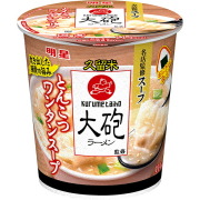 明星 大砲ラーメン監修 とんこつワンタンスープ 28g 4ケースセット (計24個)