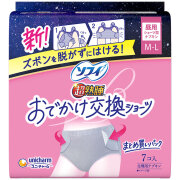 ソフィ おでかけ交換ショーツ ML ナチュラルグレー 7枚【医薬部外品】