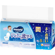 ムーニーおしりふきトイレに流せるタイプ替 54枚×8個×4セット (1ケース)