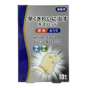 【管理医療機器】早くきれいに治すキズパッド　厚型　ふつう　１０枚入