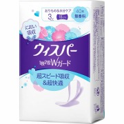 ウィスパー1枚2役Wガード 3cc 無香料 40枚×3袋セット