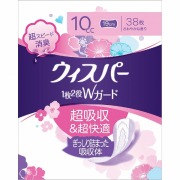 ウィスパー1枚2役Ｗガード 10cc 38枚×3個セット