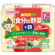 ごくごく野菜1食分の野菜＋鉄 りんご味 125ml×3本×16個