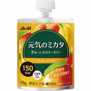 アサヒグループ食品 元気のミカタ ぎゅっとカロリーゼリー マンゴーミックス 70g×24個 (1ケース)