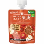 和光堂 そのままBABY果実 りんご×トマト 70g×24個 (1ケース)