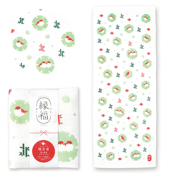 縁福タオル　福良雀