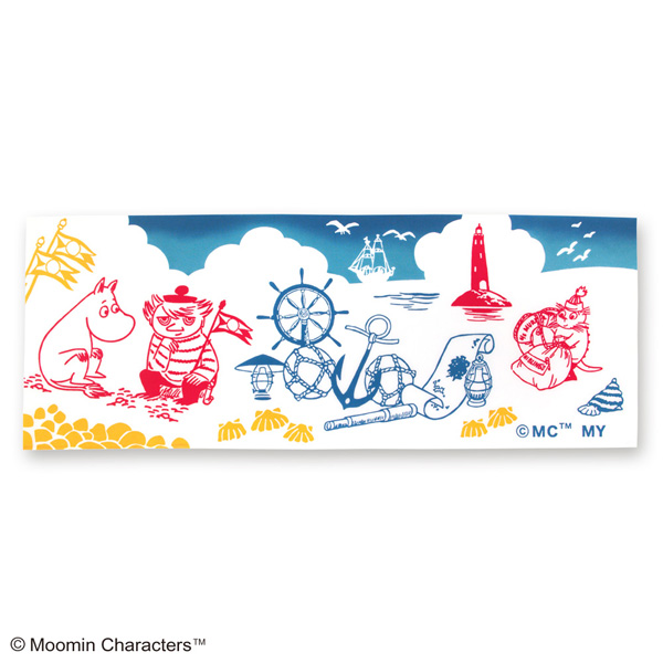 注染手ぬぐい ムーミン 【ムーミン＆マリン】 風呂敷は京都のい