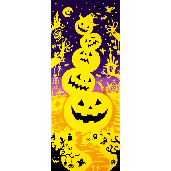 JIKAN STYL 注染手ぬぐい　日本製　手ぬぐい 【ハロウィンタワー】