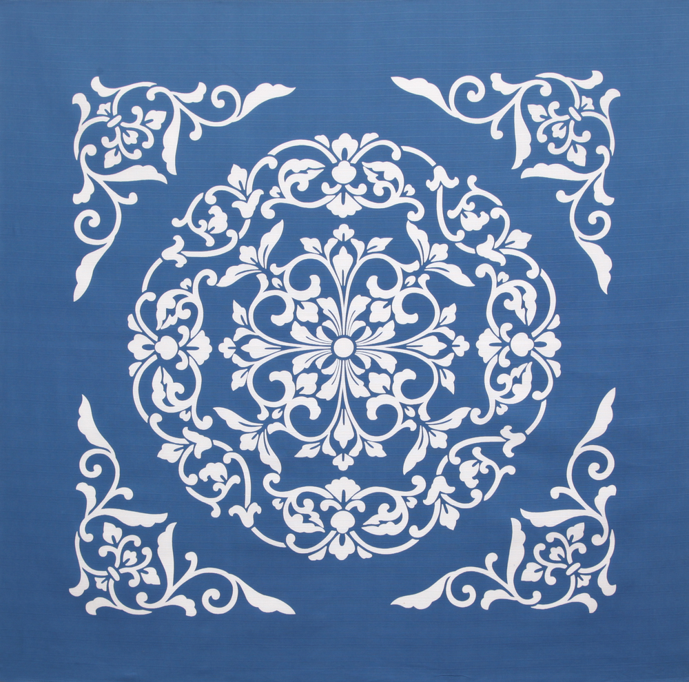 綿風呂敷 正倉院 ブルー