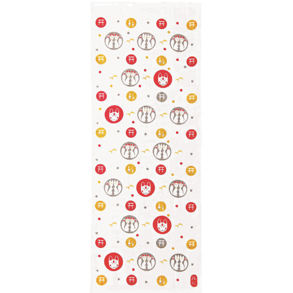 縁福タオル　稲荷狐