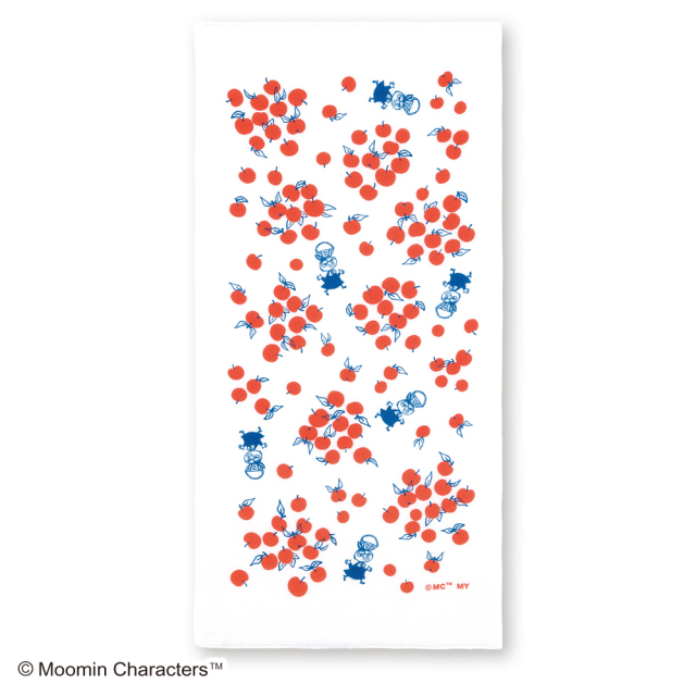 ムーミン　キッチンクロス　リトルミイ＆りんご
