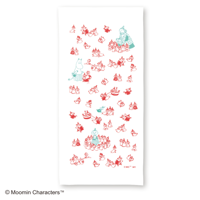 ムーミン　キッチンクロス　リトルミイ＆ファミリー