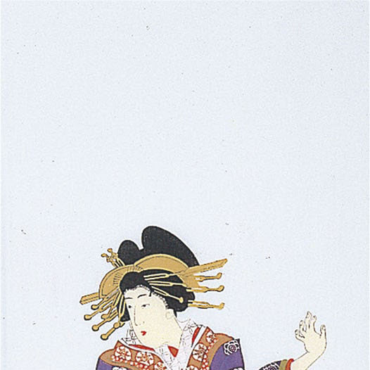 浮世絵手ぬぐい　おいらん