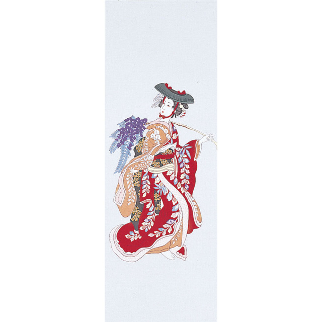浮世絵 手ぬぐい 日本製 手拭い 【藤娘】 風呂敷は京都のいーふろしきや