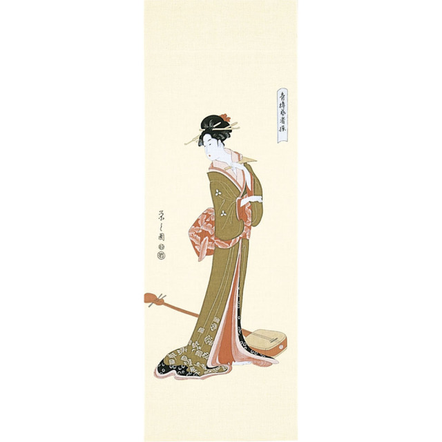 浮世絵 手ぬぐい 日本製 手拭い 【芸者】 風呂敷は京都のいーふろしきや