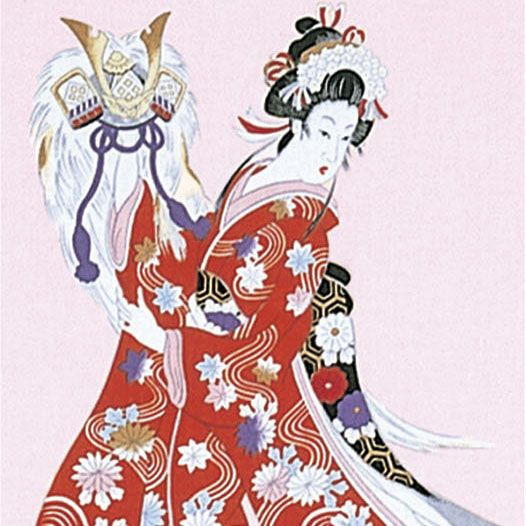 浮世絵手ぬぐい　八重垣姫