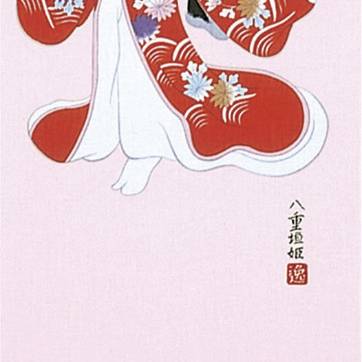 浮世絵手ぬぐい　八重垣姫