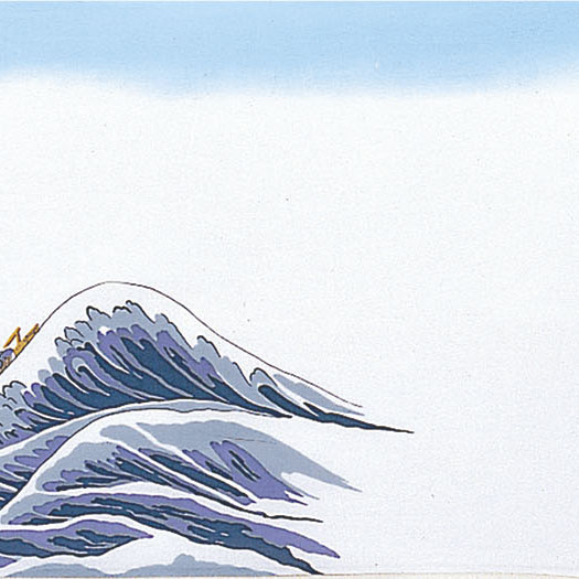 浮世絵手ぬぐい　北斎波