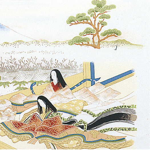 浮世絵手ぬぐい　紫式部