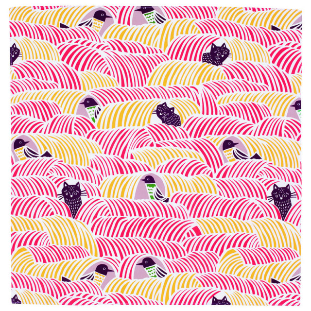 katakata　ねこととり　ピンク