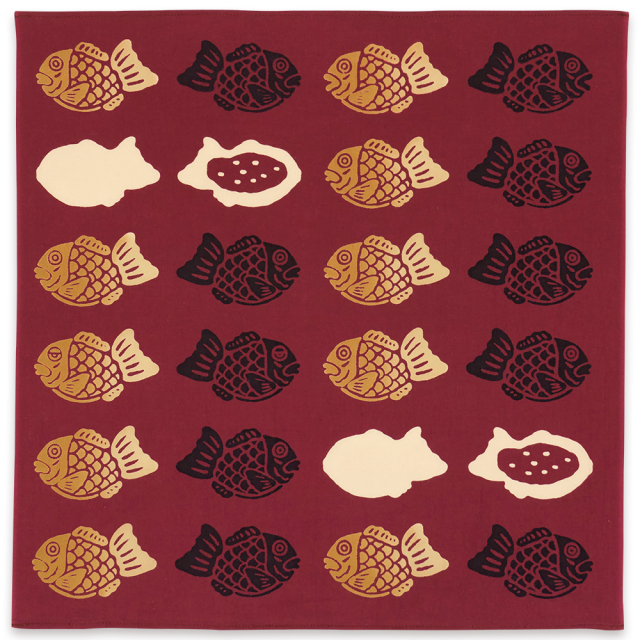 気音間　ハンカチ　たい焼き