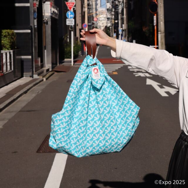 ふろしき 出品 在庫わずか〉EXPO2025 公式ロゴ 反応防染 風呂敷 ハンドルセット