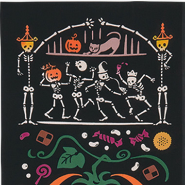 気音間　手ぬぐい　ハロウィンナイト