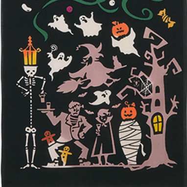 気音間　手ぬぐい　ハロウィンナイト