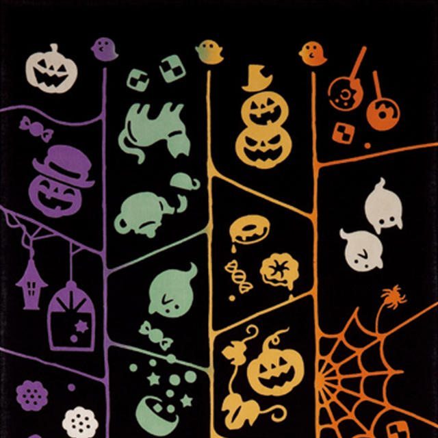気音間　手ぬぐい　あみだハロウィン