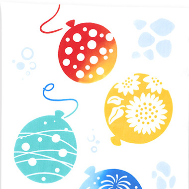 気音間手ぬぐい　水風船