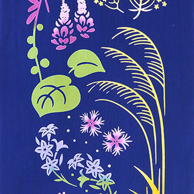 注染手ぬぐい 日本製 気音間 手ぬぐい 【夜に月と兎と】 風呂敷