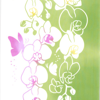 気音間手ぬぐい　胡蝶舞う