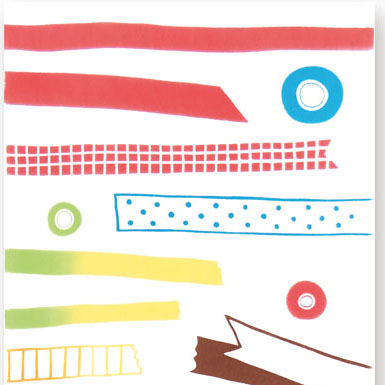 気音間手ぬぐい　カラフルマステ