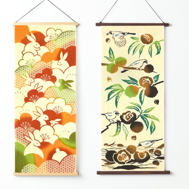 気音間手ぬぐい　栗カケス イメージ